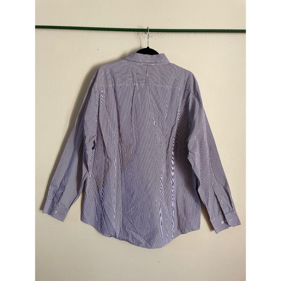 BANANA REPUBLIC Mens Cotton Long Sleeve Buttoned Striped Shirt size XL - Picture 3 of 11